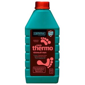 Добавка пластификатор Cemmix CemThermo 1.2 кг 1 л коричневый канистра