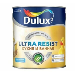 DULUX краска в/д ULTRA resist кухня и ванная BC матовая 0,9 л
