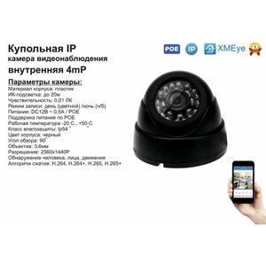 DVB300IP4mp (POE). внутренняя IP камера 4мп с ик до 20м.