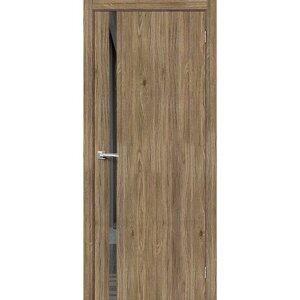 Дверь Браво-1.55 Original Oak Mirox Grey Mr. Wood Браво, Bravo 200*80 + коробка и наличники