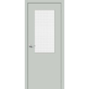Дверь Браво-7 / Цвет Grey Pro / Стекло Wired Glass 12,5 / Двери Браво