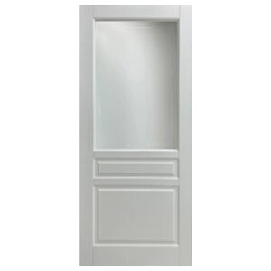 Дверь межкомнатная, Аврора, 700*2000 эмаль , ст. белое цвет белый (коробка +наличники с 2х сторон)