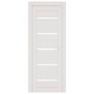 Дверь межкомнатная, Греция-4 800*2000 экошпон , цвет снежный (коробка +наличники с 2х сторон)