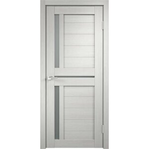 Дверь межкомнатная VellDoris DUPLEX 3, дуб белый, 900x2000, LR, стекло мателюкс, без врезки замка и петель