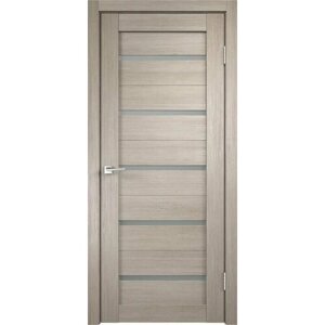 Дверь межкомнатная VellDoris DUPLEX, капучино, 900x2000, LR, стекло мателюкс, без врезки замка и петель