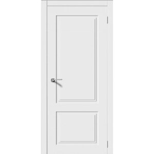 Дверь Верда Квадро 2 эмаль Белый 2000*600 + коробка и наличники