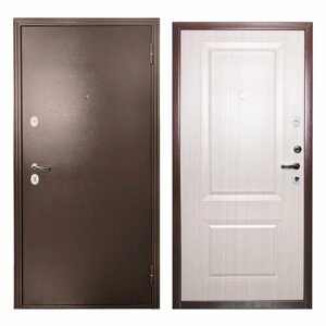 Дверь входная для квартиры Proline Apartment 970х2050 правая, тепло-шумоизоляция, антикоррозийная защита, медь/белый
