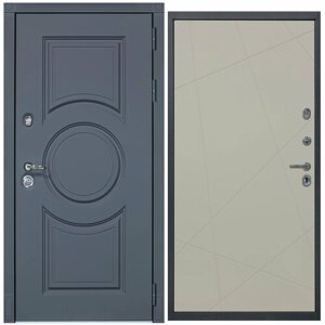 Дверь входная металлическая DIVA ДХ-30 2050x960 Правая Серый софт - Д11 Софт шампань, тепло-шумоизоляция, антикоррозийная защита для квартиры