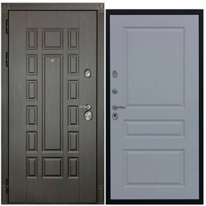 Дверь входная металлическая DIVA ДХ-53 2050х860 Левая Венге - Д13 Силк маус, тепло-шумоизоляция, антикоррозийная защита для квартиры