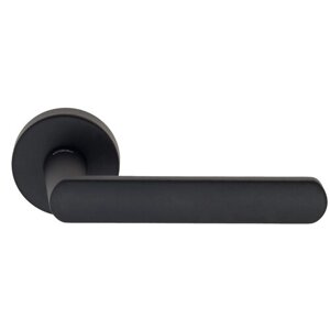Дверная ручка на круглом основании Fratelli Cattini "NEVADA" 7-NM матовый черный
