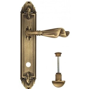 Дверная ручка на планке Venezia OPERA WC-2 PL90 матовая бронза