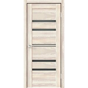 Дверной комплект VellDoris XLINE 6, клён крем, 600x2000, LR, стекло лакобель черное, без врезки замка и петель