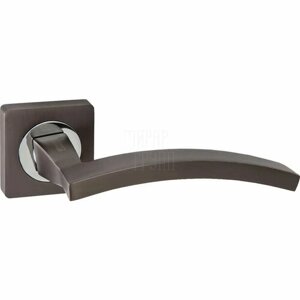 Дверные ручки Puerto (Пуэрто) INAL 520-02 на квадратной розетке матовый черный никель