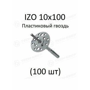 Дюбель для теплоизоляции с пластиковым гвоздём IZ0 10х100