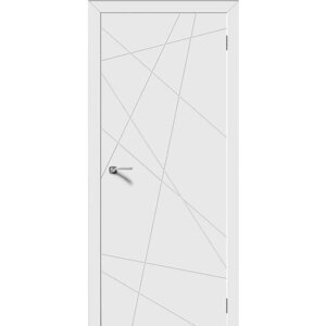 Эмаль Белая. Межкомнатная дверь Вектор ДГ - Белый, двери эмаль 2000x600