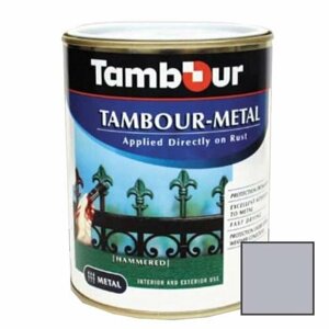 Эмаль-грунт по ржавчине Tambour Metal гладкая глянцевая серебро (543-144) 2,5 л