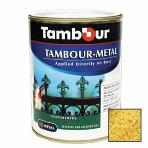 Эмаль-грунт по ржавчине Tambour Metal молотковая глянцевая медь (543-317) 2,5 кг