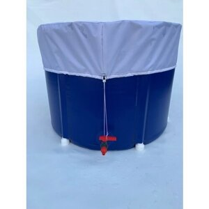 Емкость (бочка/бак) 300 L для воды, бани, полива 3в1 ПВХ складная крышка и кран Divo ТМ