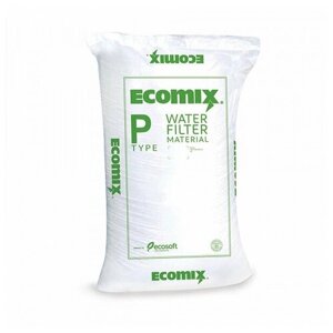 Фильтрующий материал Ecomix P 25л / ионообменная смола от железа, жесткости, марганца / для умягчения и обезжелезивания воды