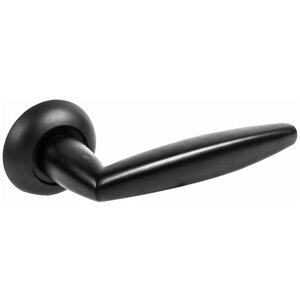 FUARO Ручка дверная на розетке Supreme BL24, цвет чёрный