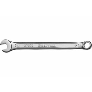 Гаечный ключ комбинированный 6 мм, Cr-V сталь, хромированный, KRAFTOOL