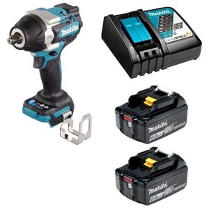 Гайковерт аккумуляторный 18В 700Нм - 1/2" Makita DTW700 Li-Ion 2x6Ач, з/у DTW700RGE