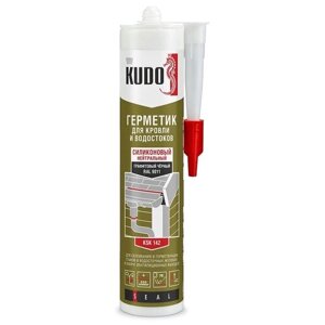 Герметик KUDO KSK для кровли и водостоков 280 мл. графитовый черный 1 шт. 360 гр