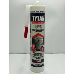 Герметик санитарный Tytan Professional UPG TURBO силиконовый прозрачный 280 мл, 6шт