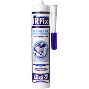 Герметик силиконовый универсальный IRFIX серый 310 мл.