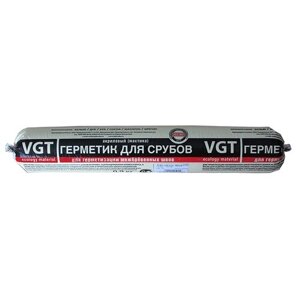 Герметик VGT для срубов, для межбревенных швов, акриловый 900 мл. дуб 9 шт. 900 гр