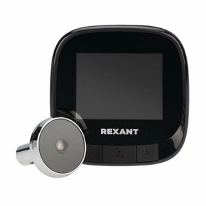 Глазок REXANT Видео дверной (DV-111) с цветным LCD-дисплеем 2.4" и функцией записи фото