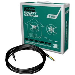 Греющий кабель для систем антиобледенения и снеготаяния IQ OUTDOOR CW 40м