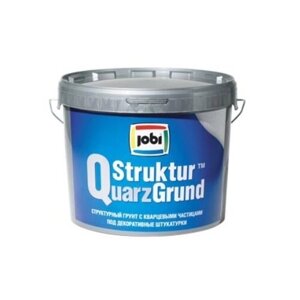 Грунтовка бетоноконтакт Jobi StrukturQuarzGrund под штукатурки, 10 л, белый