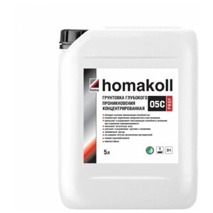 Грунтовка глубокого проникновения Homakoll 05 C Prof, 5 л, концентрат