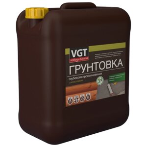 Грунтовка VGT глубокого проникновения с антисептиком, 10 кг, 10 л, бесцветный