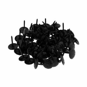 Гвозди тундра, декоративные, фактурные, 11х16 мм, черные, 100 шт 9938787