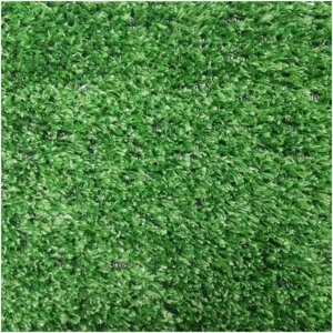 Искусственный газон в рулоне, 1 х 2 метра, высота 10 мм, зеленый цвет, для имитации натурального газона. Покрытие применяется в спортивном строительст