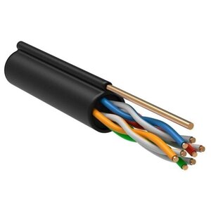ITK кабель связи витая пара F/UTP кат. 5E 4 пары LDPE 1м трос черн. generica ITK BC3-C5e04-359-305-G