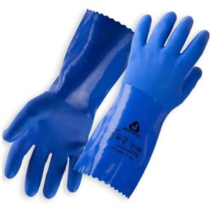 Jeta Safety Перчатки защитные химические с покрытием из ПВХ. Синие. Размер XXL JP711