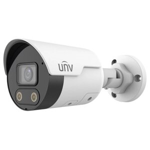 Камера Uniview Видеокамера IP цилиндрическая, 1/2.7" 4 Мп КМОП @ 30 к/с, ИК-подсветка и тревожная подсветка видимого спектра до 30м, LightHunter 0.003 Лк @F1.6, объектив 2.8 мм, WDR, 2D/3D DNR, Ultra 265, H