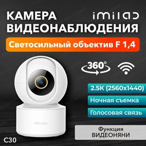 Камера видеонаблюдения wifi для дома видеоняня IMILAB Home Security Camera C30 (CMSXJ21E)