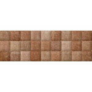 Керамическая плитка Cersanit Morocco коричневая рельефная C-MQS112D для стен 20x60 (цена за 1.08 м2)