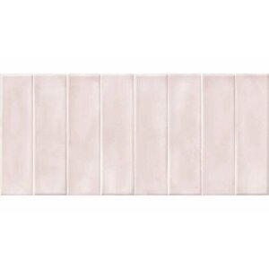 Керамическая плитка Cersanit Pudra кирпич рельеф розовый PDG074D для стен 20x44 (цена за 1.05 м2)