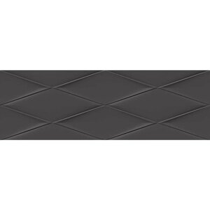 Керамическая плитка Cersanit Vegas рельеф черный VGU232 для стен 25x75 (цена за 1.12 м2)