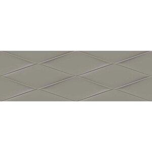Керамическая плитка Cersanit Vegas рельеф серый VGU092 для стен 25x75 (цена за 1.12 м2)