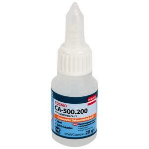 Клей цианоакрилатный Weiss Cosmofen CA-500.200, 20 г, 30 мл