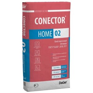 Клей для плитки Dauer Conector home 02 серый 18 л 25 кг