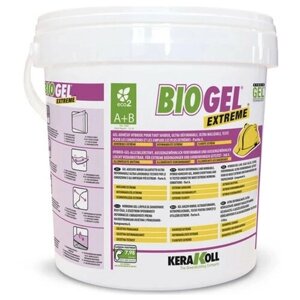 Клей-гель гибридный двухкомпонентный для всех видов материалов Kerakoll Biogel Extreme White (10кг)