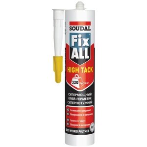 Клей-герметик Soudal Fix All Hight Tack 290 мл. белый