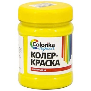 Колеровочная краска Colorika Aqua Колер-краска на водной основе, желтый, 0.5 л, 0.5 кг
